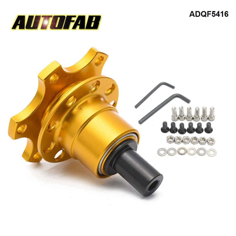 AUTOFAB ADDCO Quick Release Splined Weld On6 Bolt Steering Wheel Hub