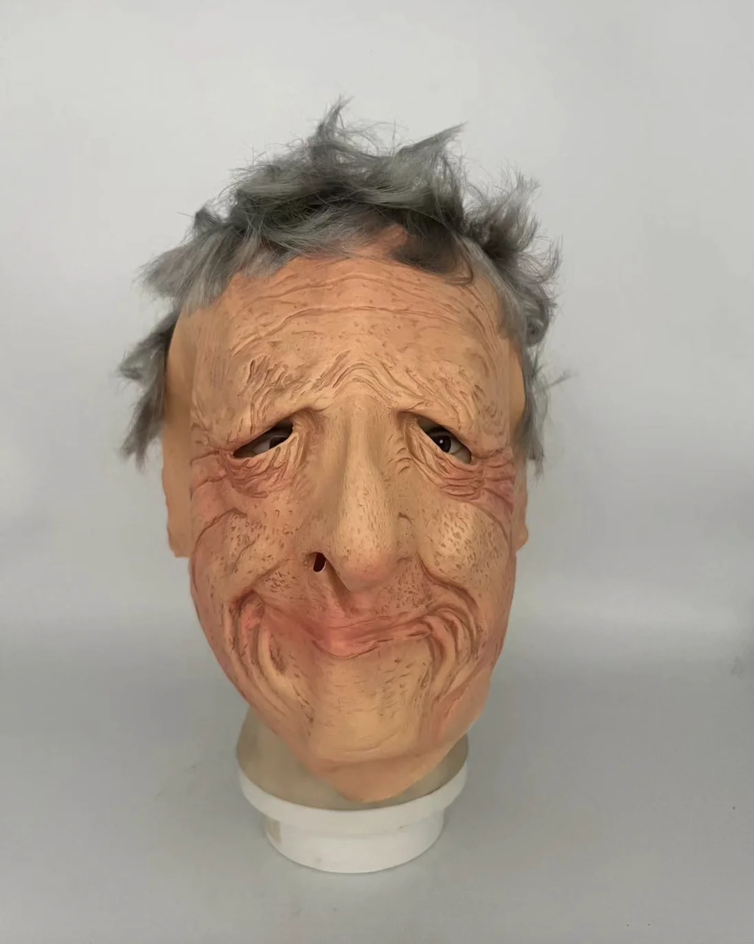 Funny Scary Woman's Grandma Grandpa Mask For Halloween Latex Anti-wrinkle Face Maskparty Performance Halloween Accessories Joke