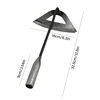 Hollow Hoe Hand Shovel All Steel 325mm Heavy Duty for Backyard Farm Vegetable Loosening Planting Weeding Puller 3