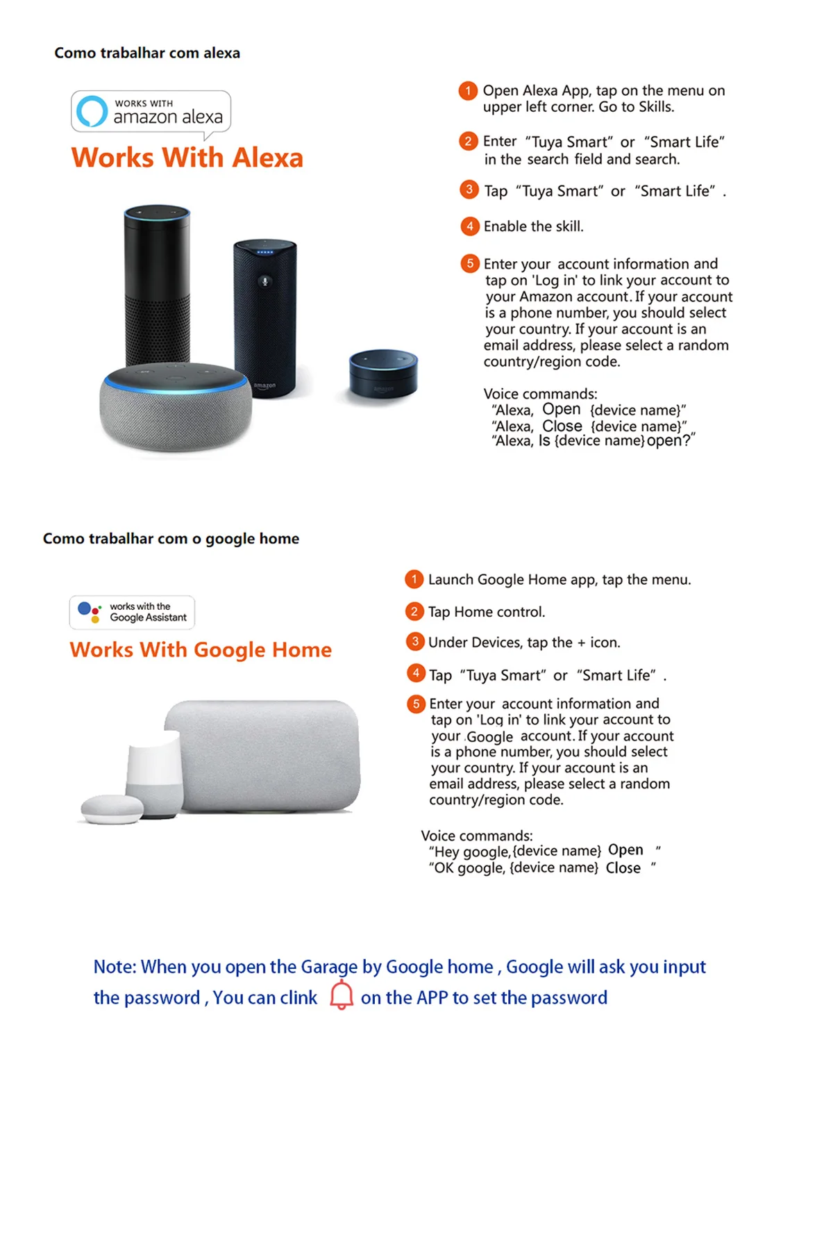 Tuya Smart WiFi Garage Door Opener Remote Tuya Smart Life App Control Work with