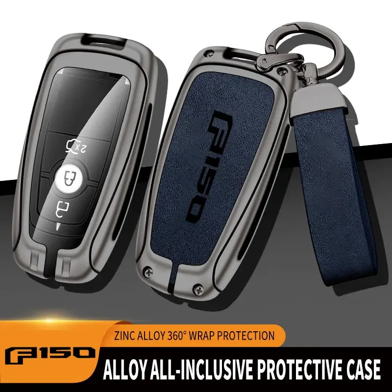 

For Ford F150 Raptor Remote Control Protector For Ford RAPTOR F-150 Car Key Cover Car Accessories Zinc Alloy Car Remote Key Case