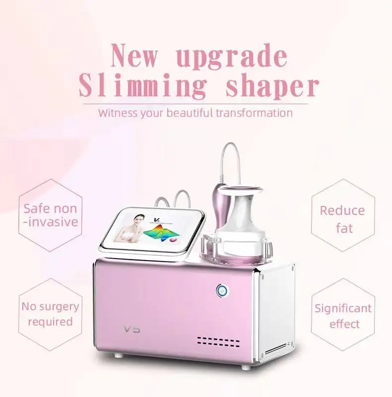 Portable V5 Velabody shape Vacuum Cavitation 40K Ultrasonic Body Shaper Weight Loss Slimming Machine SPA