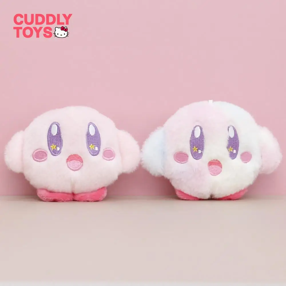 

Kirby Plush Keychain Pendant Cartoon Soft Pp Cotton Kawaii Bag Decor Kirby Cute Plush Keychain Pendant for Children Girls Gifts