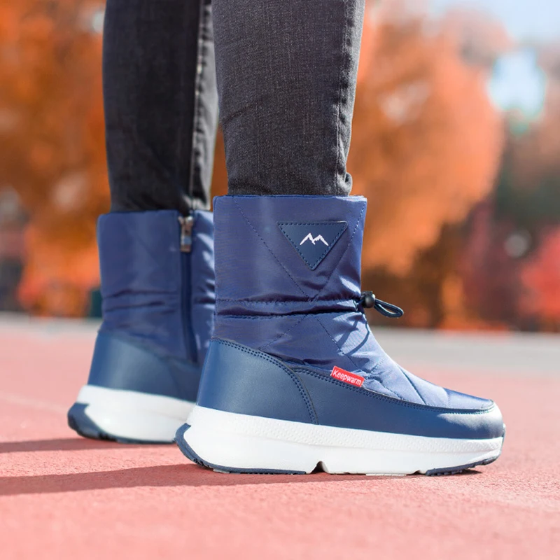 New Waterproof Snow Boots Woman Thick Warm Waterproof Anti-skid Lady Fashion Lightweight Outdoor Casual Boot Female Snow Boots