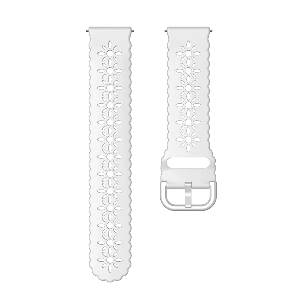 Lace Silicone Band for Women in Romantic Style – 20mm/22mm Strap