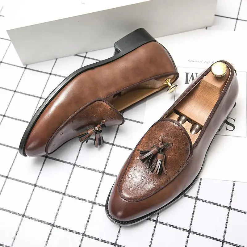 

Men's Shoes Formal Wear New Business Formal Wear British Casual Retro Casual Sneakers Men's Work Black