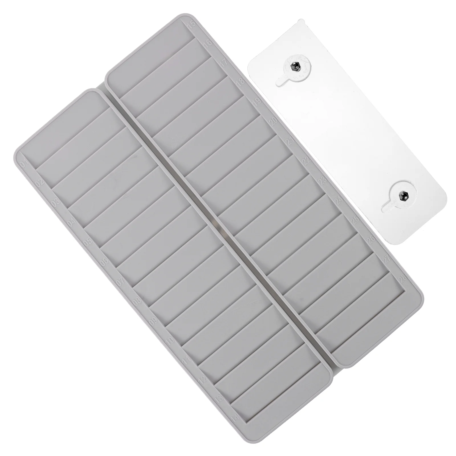 Plastic Slots Number Office Cards Holder Plastic Attendance Cards Rack Office Supply for School Hotel Retractable Card Holder