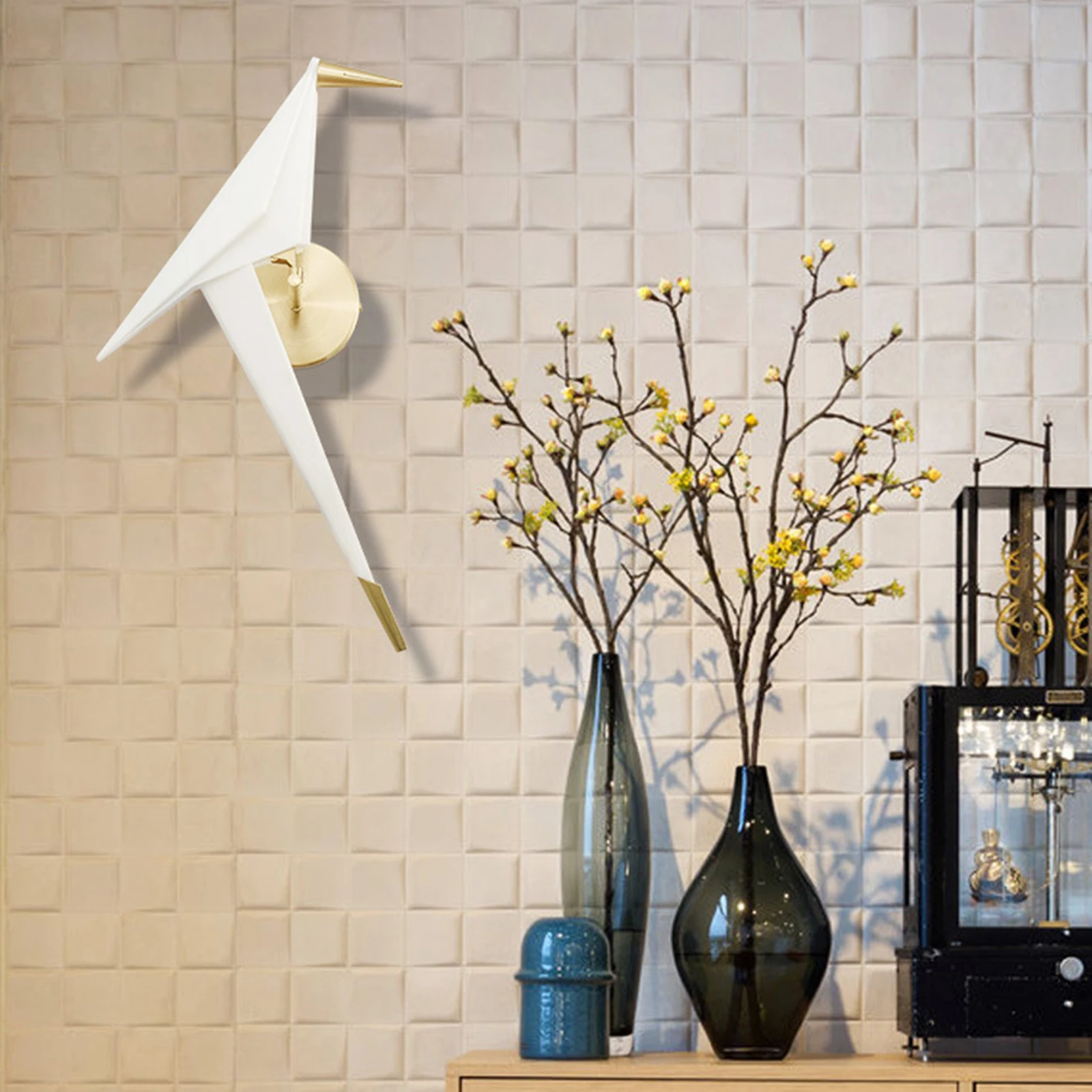 Modern Wall Sconce Single Head Sconce Lights Origami Bird Wall Lamp For Office Home Lamp Background Lighting Fixture