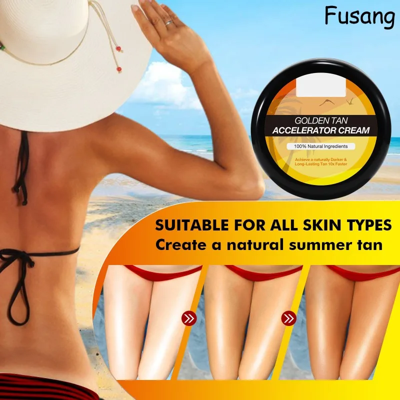 Body Tanning Cream Self Tanners Booster Solarium Soft Brown Bronzer Lotion Nourishing Sun Bronzing Cream Sunless Tan Skin Lotion 50g tanning cream gel face body bronzer sunless self tanner cream natural glow soft brown lotion beach care products women men