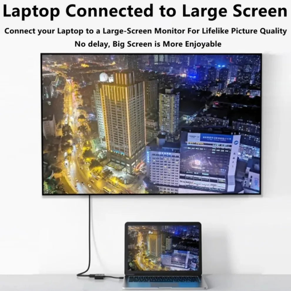 HDMI ȣȯ VGA  ̺ 1080P HDMI to VGA ̺ PC Ʈ TV ڽ  ÷   Ƴα ȯ
