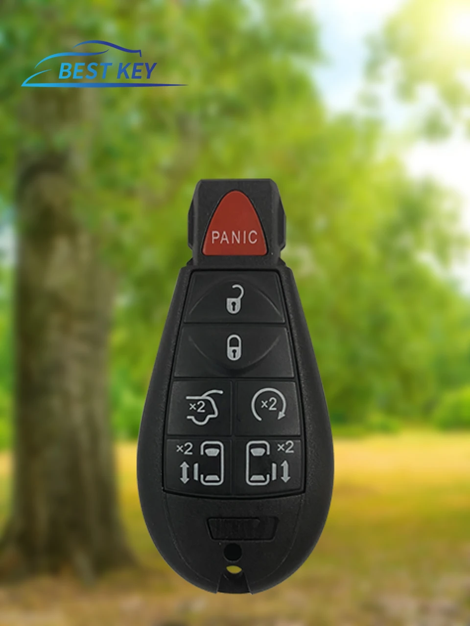 Okey Car Key Shell Cover Case per Chrysler Town & Country Fit Jeep Grand Cherokee Dodge Magnum Durango 2/3/4/5/6/7 Button Fob - S1bb3e3dea585443fbc63505784d3fd25d