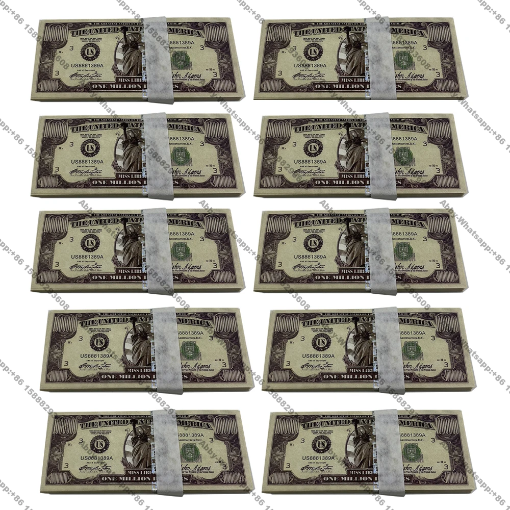 NewAmericaBanknoteUSA1MillionDollarBanknotePapermaterialbills