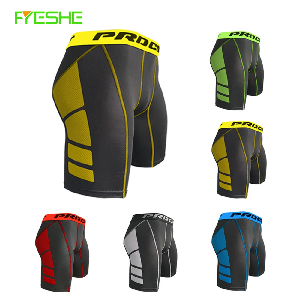 Mens Compression Running Shorts Gym Compression Shorts Men Sports