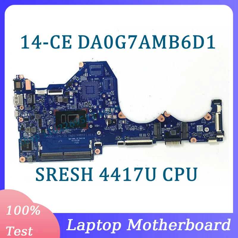 

Материнская плата для ноутбука HP Pavilion 14-CE с процессором SRESH 4417U