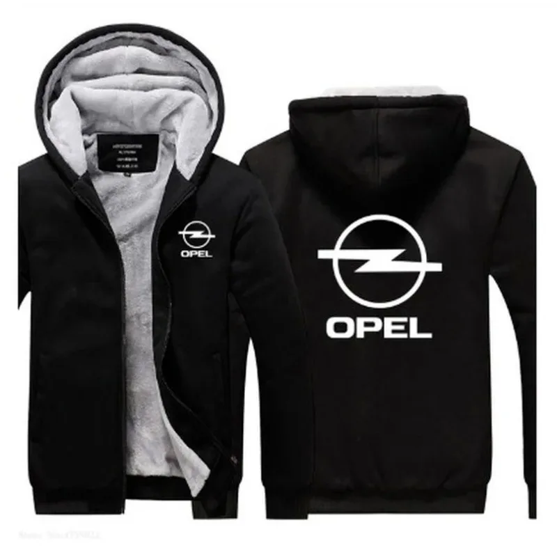 

Men NEW Winter male new arrived casual for Opel Sweatshirt men Hoodies zipper Thicken coats winter male warm jackets