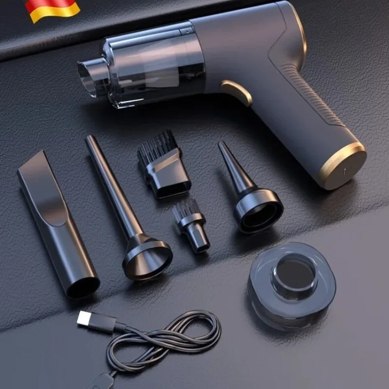 무선 핸드헬드 자동차 진공 청소기, 휴대용 고출력 진공 청소기, USB 충전식