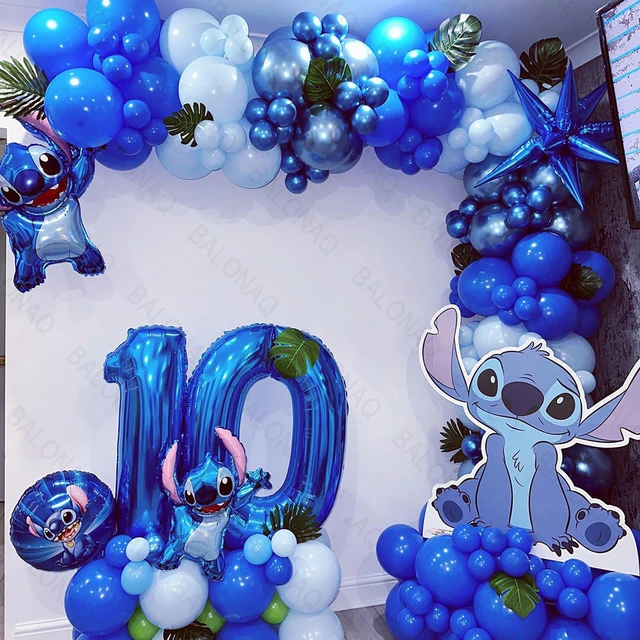 Stitch Joyeux anniversaire Ensemble de ballons en latex Balloons Party  Décoration Kit