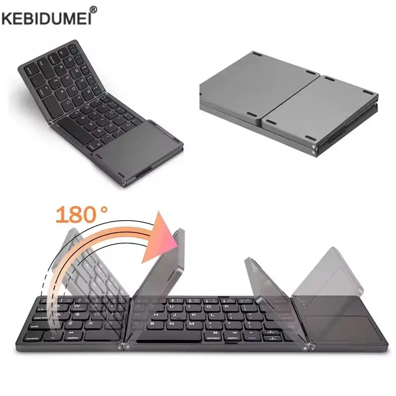 Folding Bluetooth Keyboard With Touchpad 1