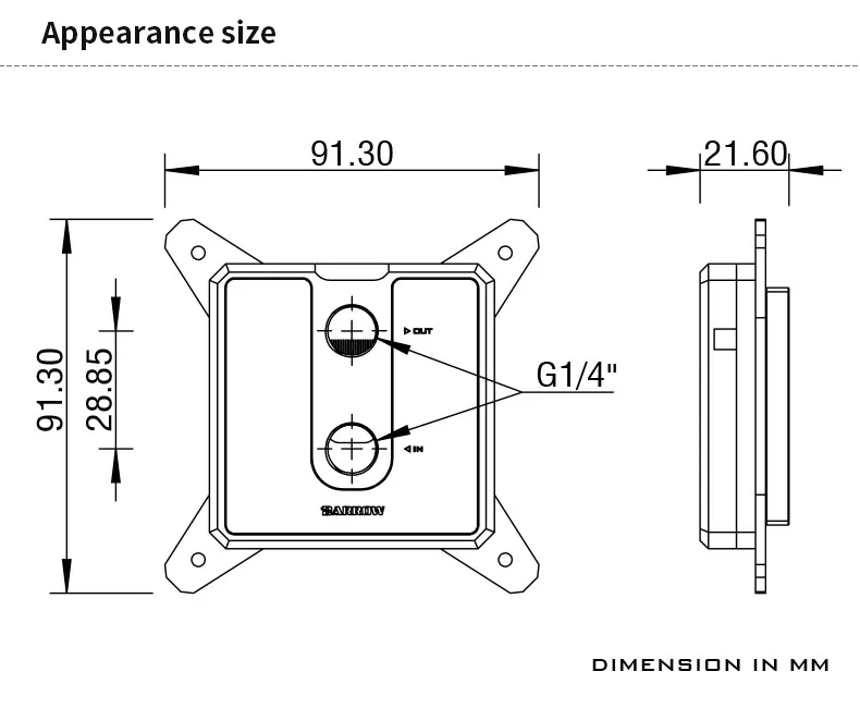 Barrow Cpu Water Block Use para Intel Lga1150 1151 1200 1700 Soquete Pom Latão Metal Topa-rgb Luz Compatível 5v Gnd 3pin - Imagem 2