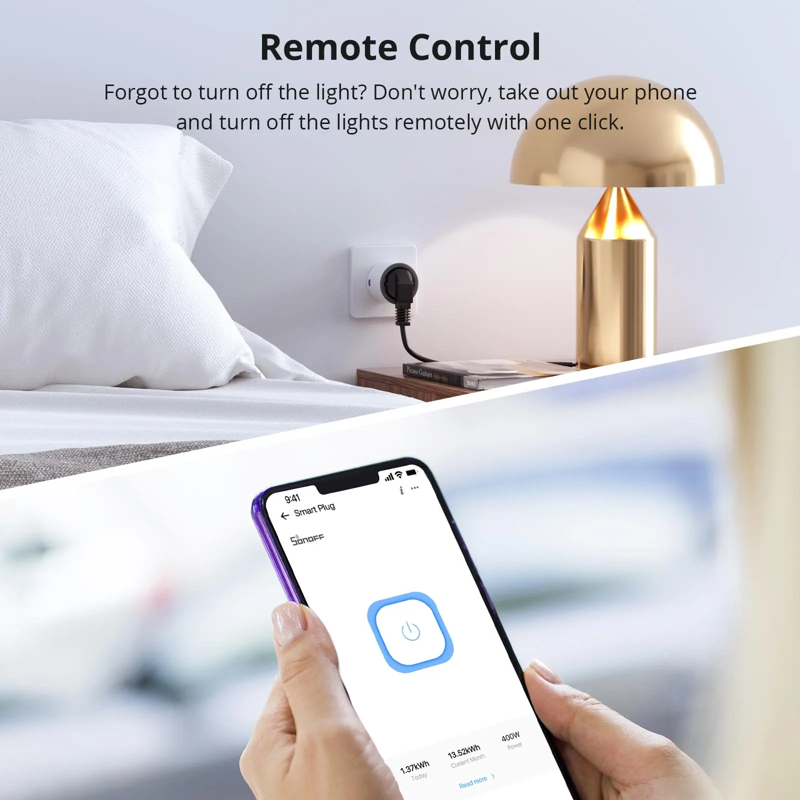 Smart Plug Smart Switch SONOFF iPlug S60 EU/UK Wi-Fi Smart Socket Overload Protection Timer Smart Scene Remote Control via eWeLink Alexa Google IFTTT