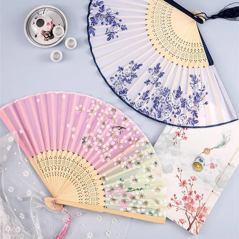 Vintage Silk Folding Fan 3