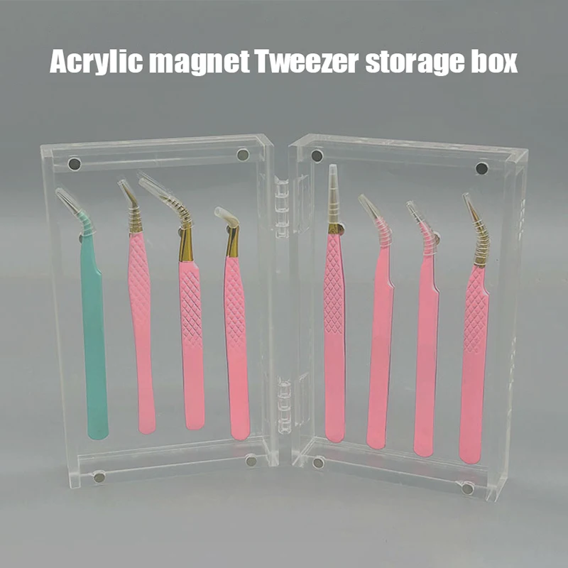 

Eyelash Extension Tweezers Storage Box Tweezers Display Stand Organizer Case Acrylic Stand Holder Eyelash Extensions Supplies