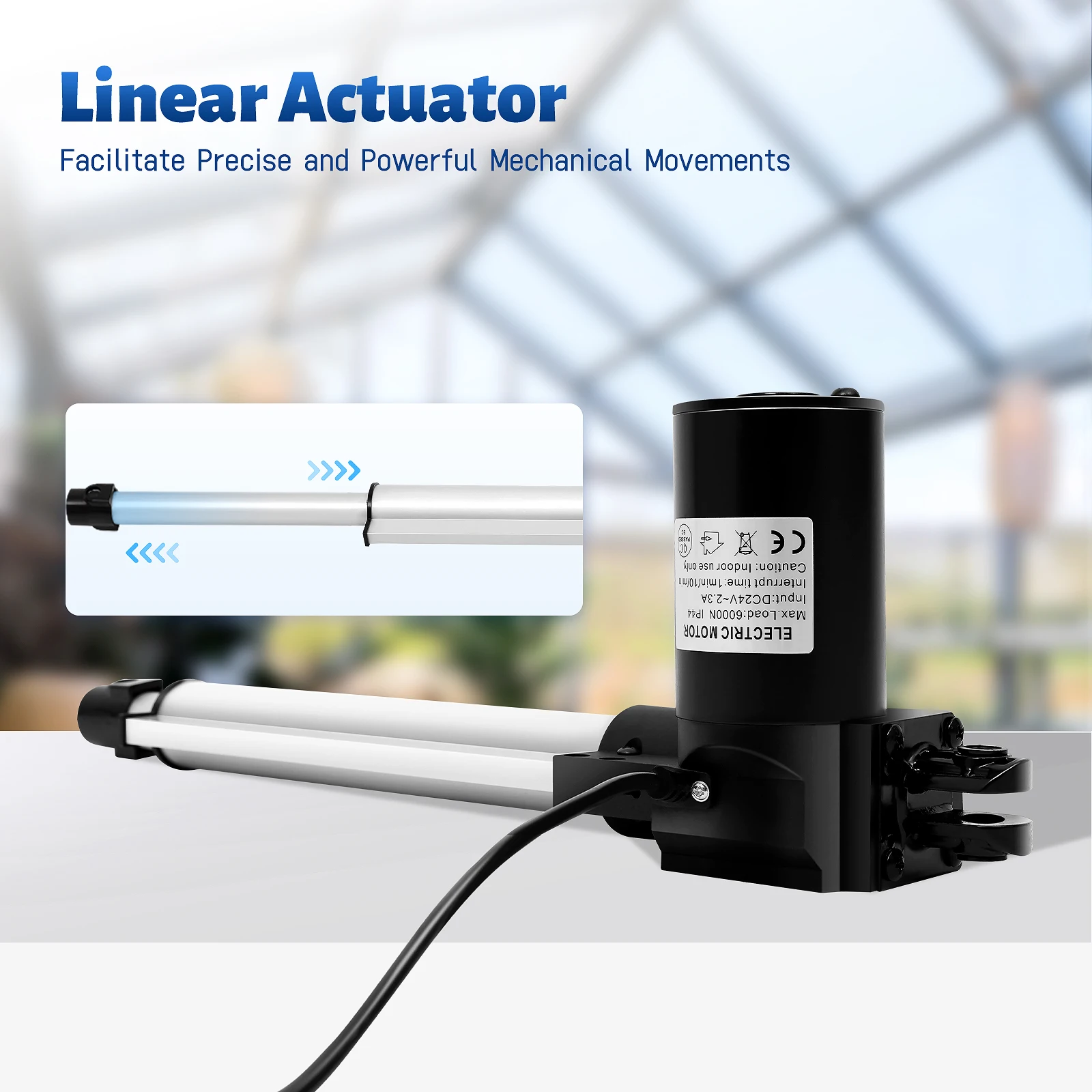 Motor Actuator 38-61cm Recliner Replacement Motor Actuator Kit Haushalt Sofa PRO DC 24V Electric Linear Actuator