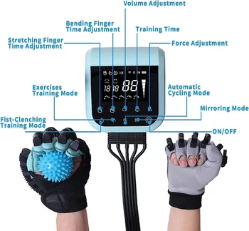 2023 English Rehabilitation Robot Glove Hand Function Finger Exercise Equipment Physical Therapy for Stroke Hemiplegia Patient 3
