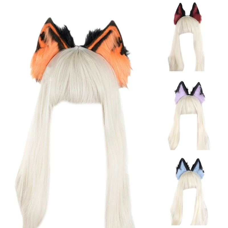 

COSPLAY Ears Animal Ear Headband Furry Carnivals Party Handmade Furry Party Costume Devil