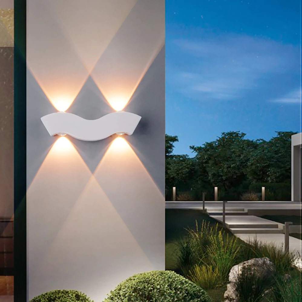 4W AC85-265V LED Wall Lamp Indoor&Outdoor IP65 Waterproof Nordic Modern Minimalist Style Lamps With 3 Years Warranties