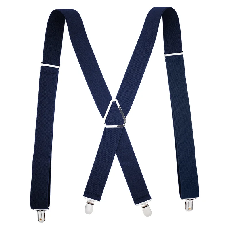 Unisex Colorful Elastic Y-Back Suspender with Adjustable Straps