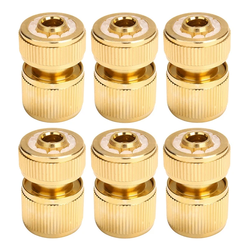 

New 6Pcs Water Tap Hose Adaptor 1/2 Inch Pipe Connector Fitting Set Quick-Release Garden Hose Coupling Systems For Watering