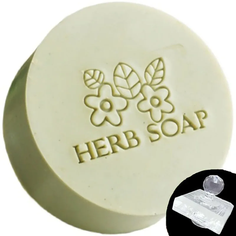 Customized Custom Soap Stamp Mold Sealing Seals For Diy Handmade Soap Making Supplies Tools Plants Tree Flower Pattern