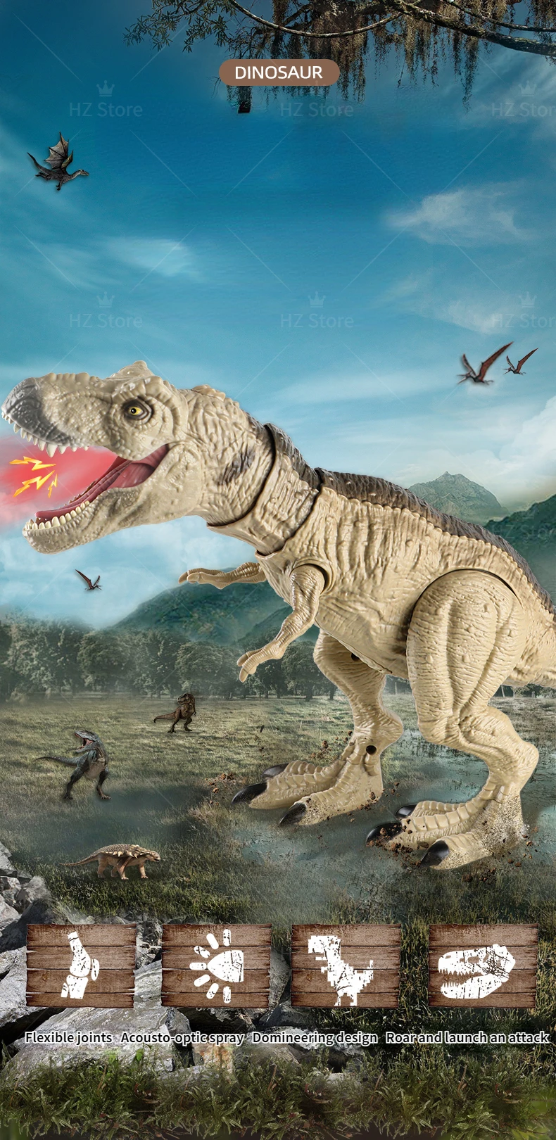 【フィギュア】 Tレックス ティラノサウルス アクションフィギュア Amazon | Tinsow T-Rex 恐竜 おもちゃ アクションフィギュア