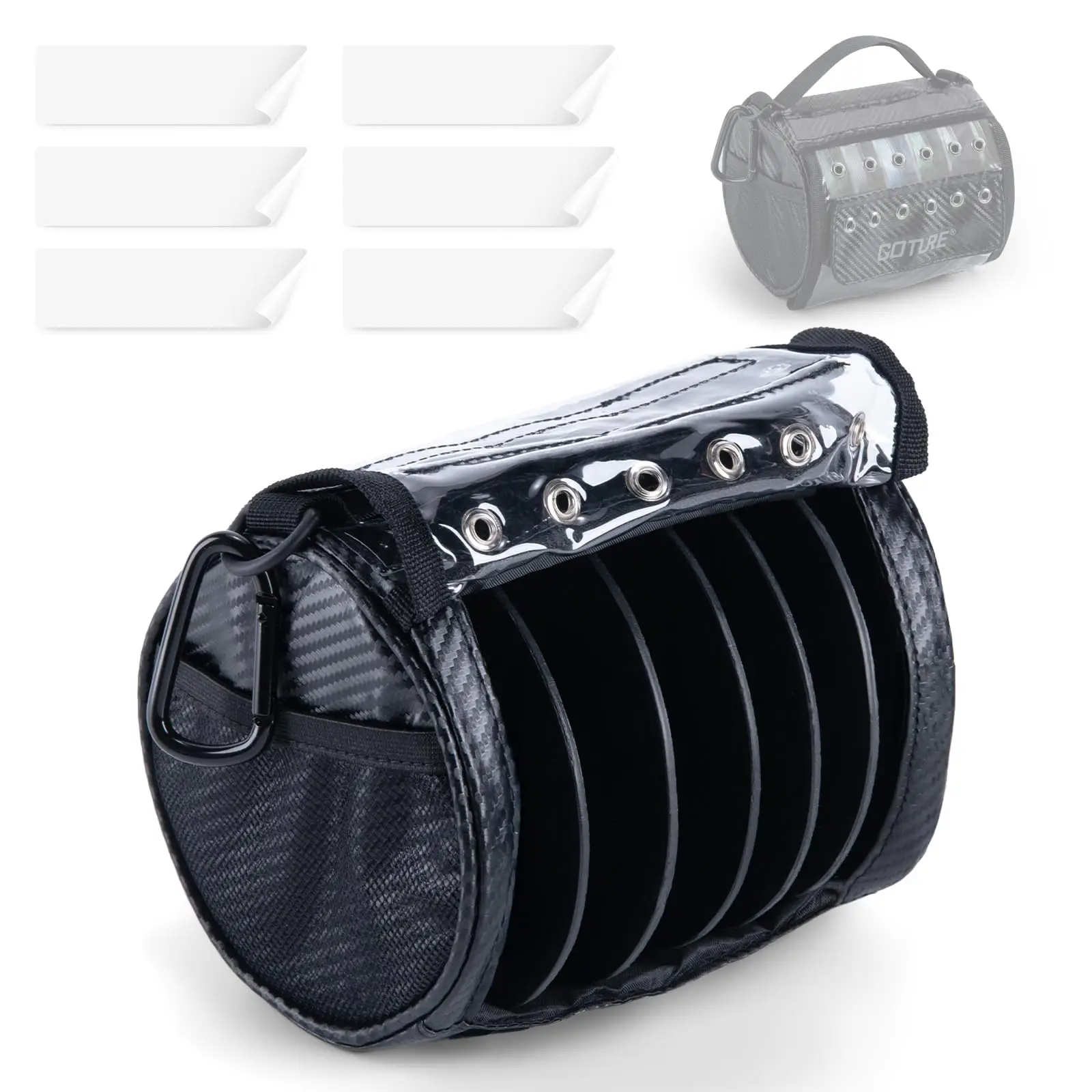 Goture 3-6 منفذ ثقوب خيط صنارة الصيد حقيبة التخزين...