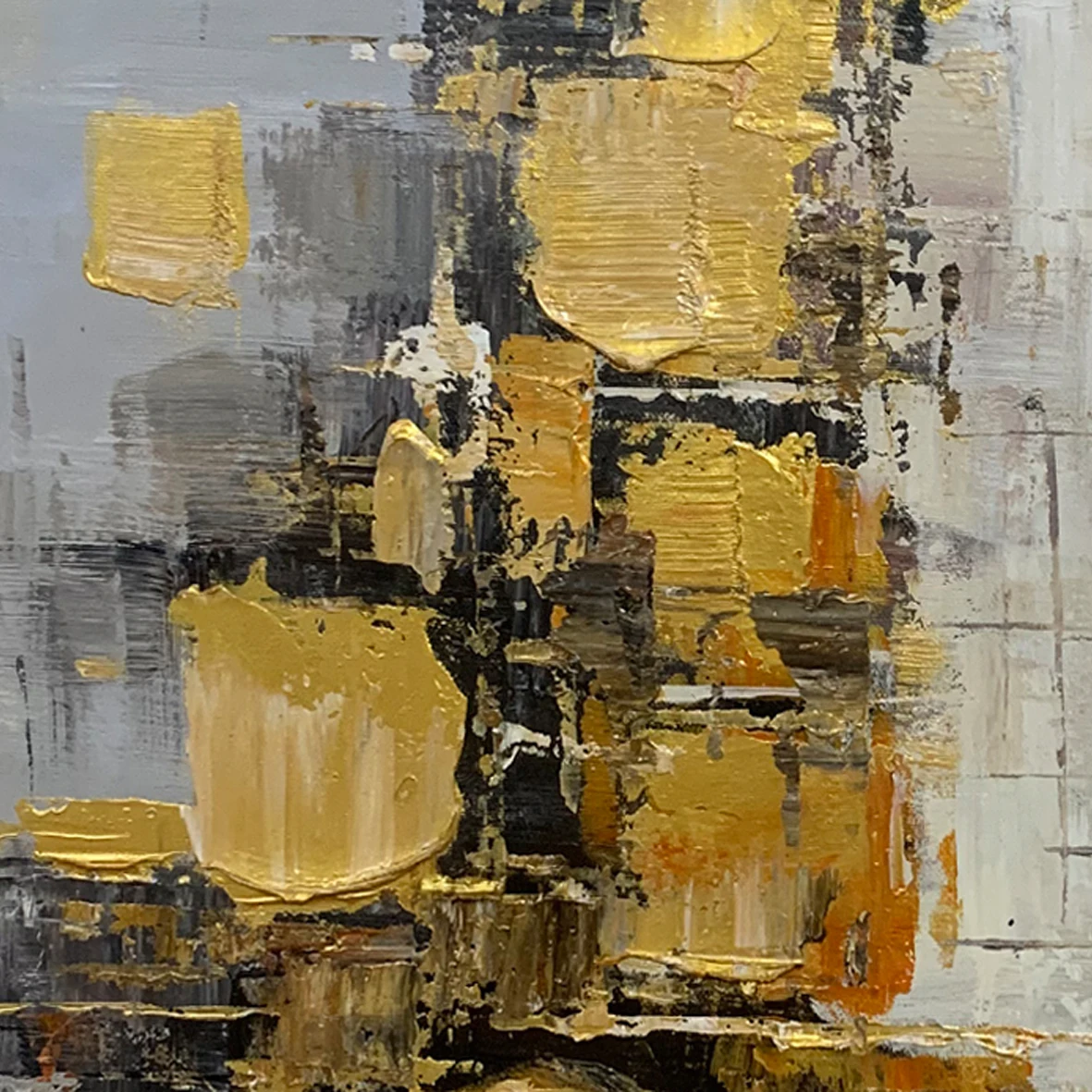 100% Hand Painted,Gold, Grey, Beige, Black ,Textured Painting, Acrylic Abstract Oil Painting, Wall Decor Living Room, Office Wal 100% Hand Painted,Gold, Grey, Beige, Black ,Textured Painting, Acrylic Abstract Oil Painting, Wall Decor Living Room, Office Wal