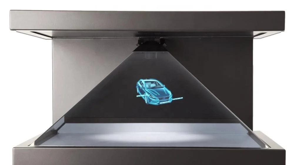 

270 degree 32 inch Pyramid Hologram Display Showcase Attractive ,3D Holographic projection pyramid