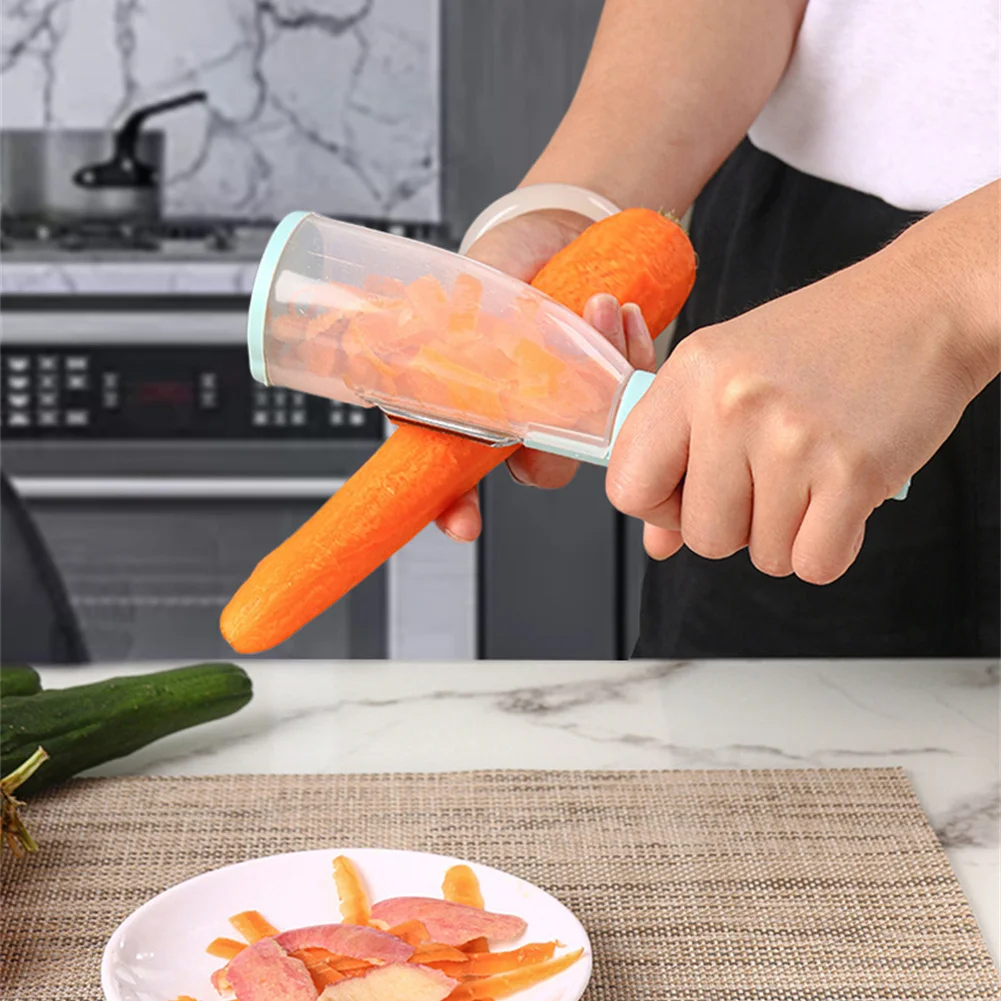 Stainless Steel Peeler Multifunctional Storage Type Peeling Knife With  Barrel Vegetable And Fruit Peeler Grater Kitchen Gadgets - AliExpress