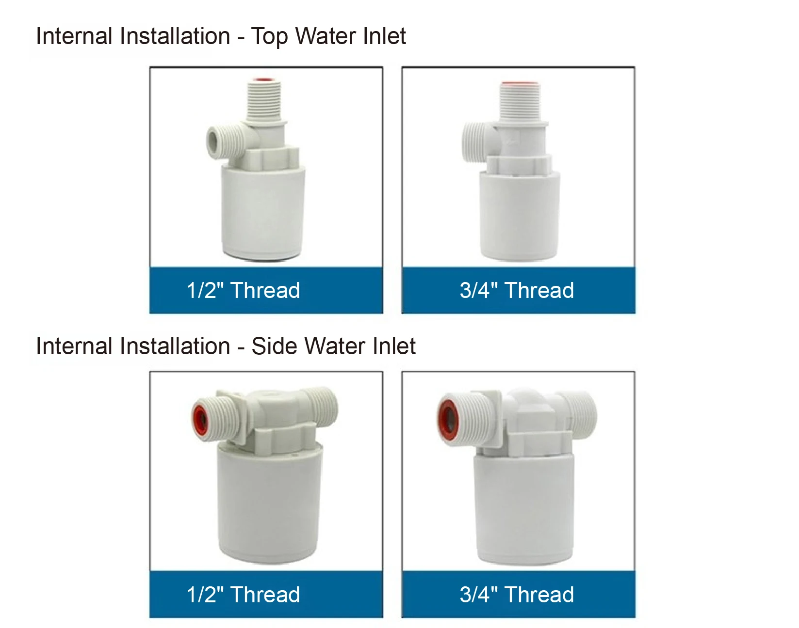 FQF 1/2" Automatic Water Level Control Valve for Water Tank Tower No Float Senso