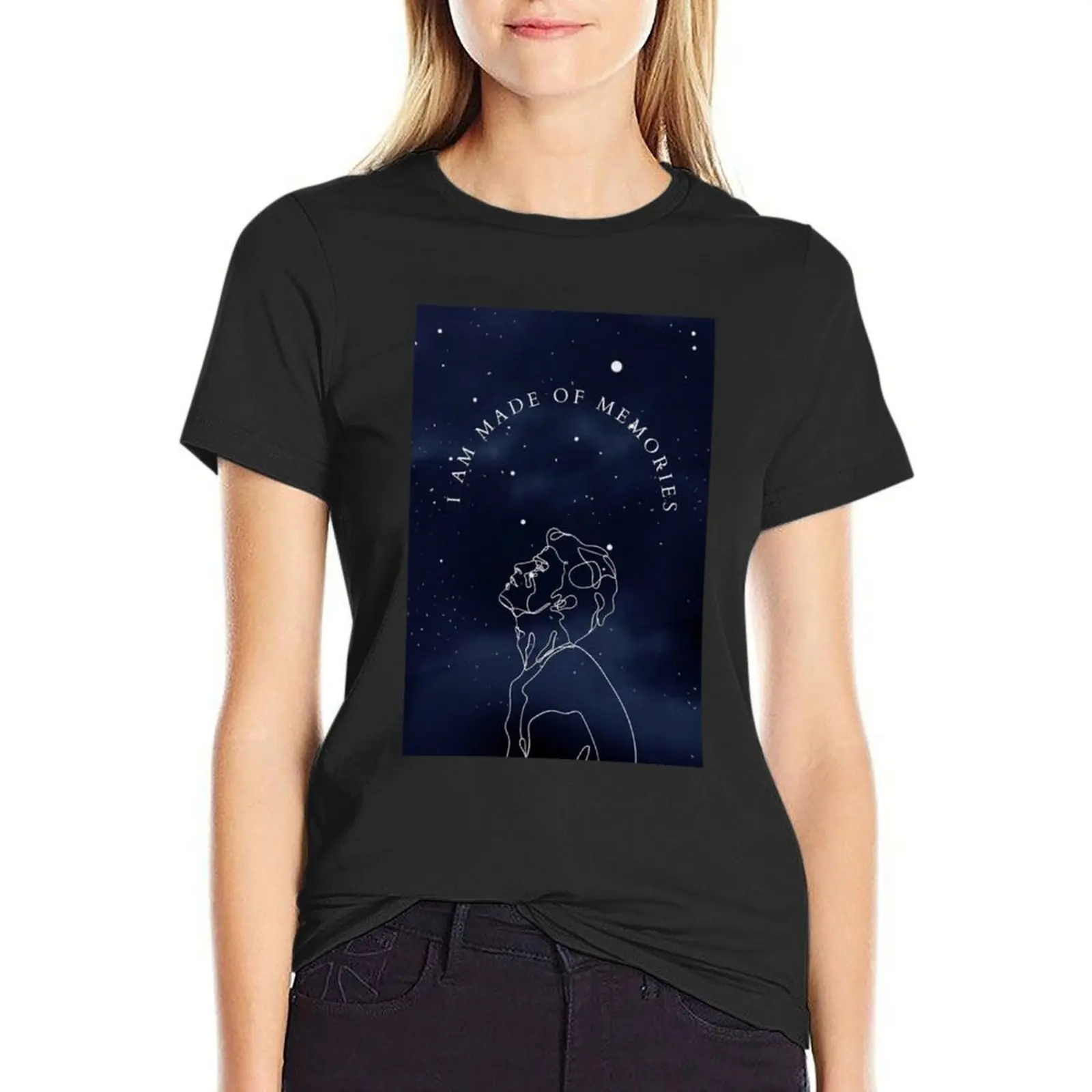 the song of achilles - i am made of memories T-Shirt Short sleeve tee Aesthetic clothing Women t-shirts