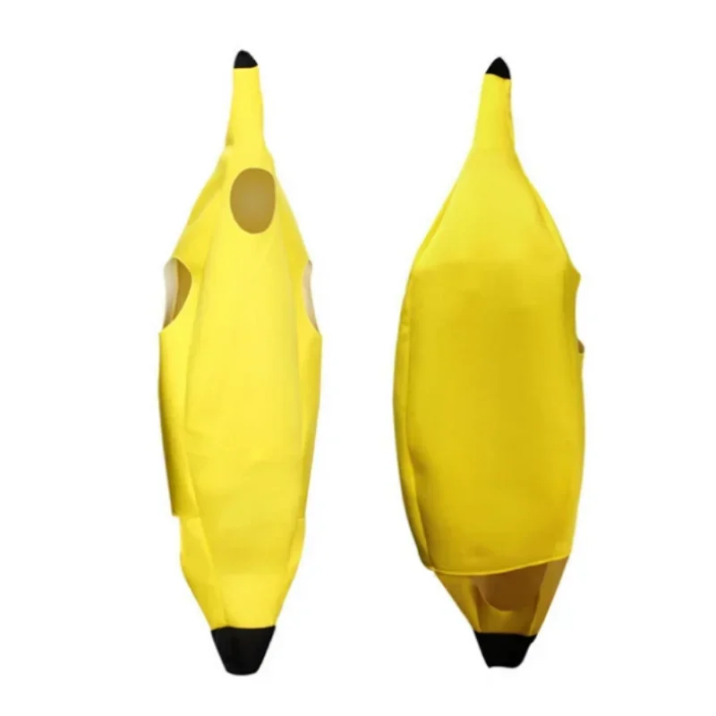 Adult Unisex Funny Banana Suit Yellow Costume Light Halloween Fruit Fancy Party Festival Dance Dress Costume