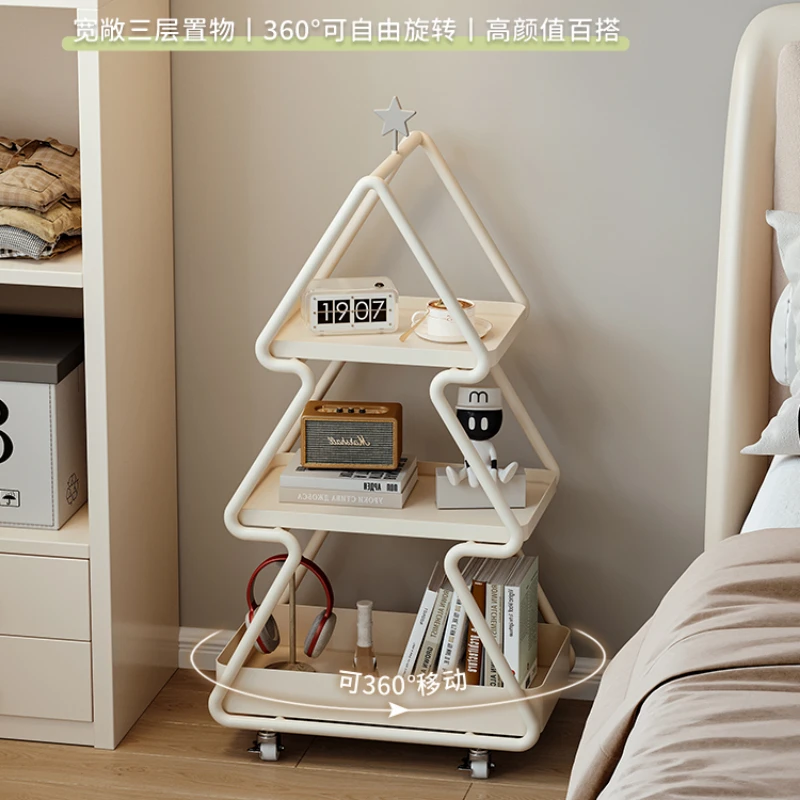 /Bedside table Children's small wrought iron shelf edge few