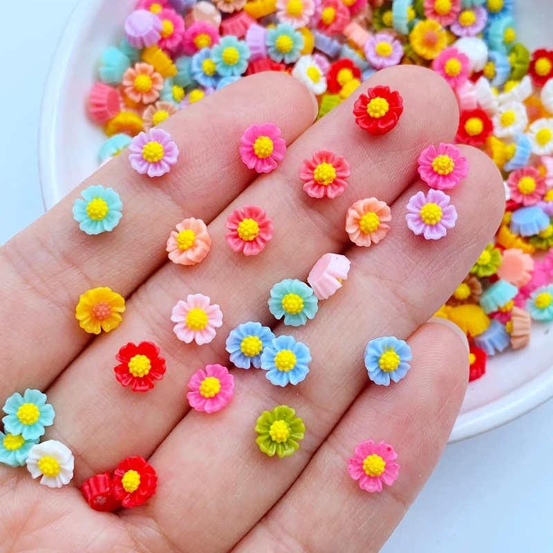 Flatback Mini Resin Flowers, Tiny Flowers Crafts