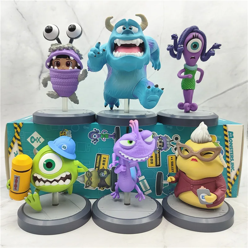 

Disney Pixar Cartoon Monsters, Inc. Anime Figure 6pcs/Set 7-10cm Boxed Pvc Ornament Dolls Birthday Gifts Toys For Children