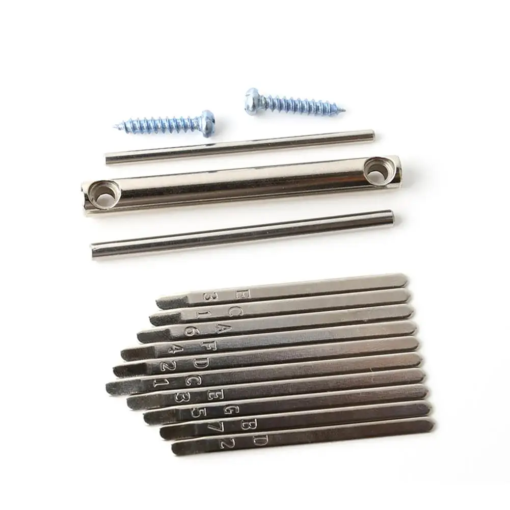 YOUZI 10-tone Kalimba Replacement Keys Kit Mini Thumb Piano Diy Keys With Stamped Scales Kalimba Accessories