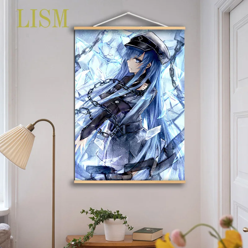  Akame Ga Kill Esdeath Anime Poster Canvas Wall Art