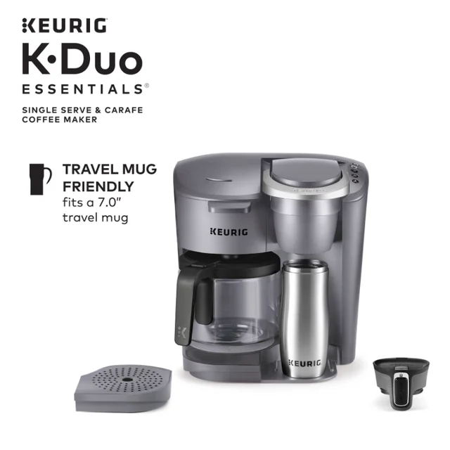 Keurig K-Duo Essentials Single Serve K-Cup Pod & Carafe Coffee Maker, Black  coffee maker machine - AliExpress