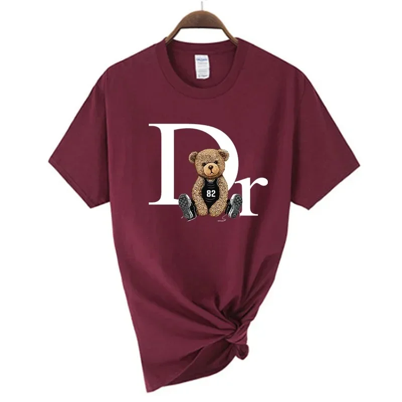 Cotton T-shirt Men Women Summer Graphic