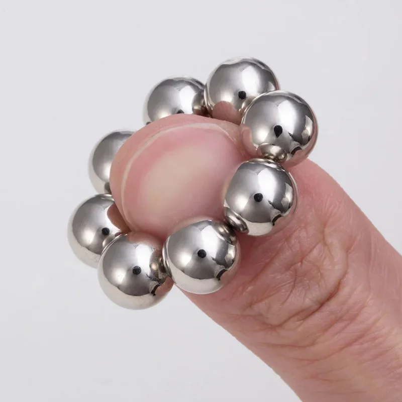 Piercing Jewelry Body Piercing Jewelry Body Jewelry 2Pcs Nipple Clip and Studs Magnet Orbs Personal Fake Nipple Piercing Ring Powerful Magnet Non Piercing Giant Balls Women