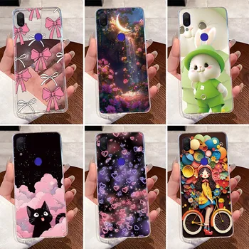 For Xiaomi Mi Play Case Clear Luxury Cute Love Rabbit Funny Cartoons Soft Silicone Phone Case Back Cover Transparent TPU Bags 1